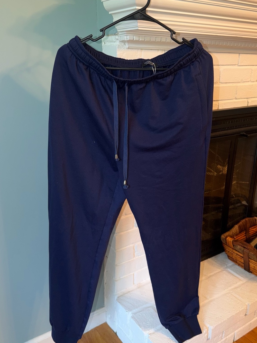 Men's Navy Drawstring Jogger Pants
